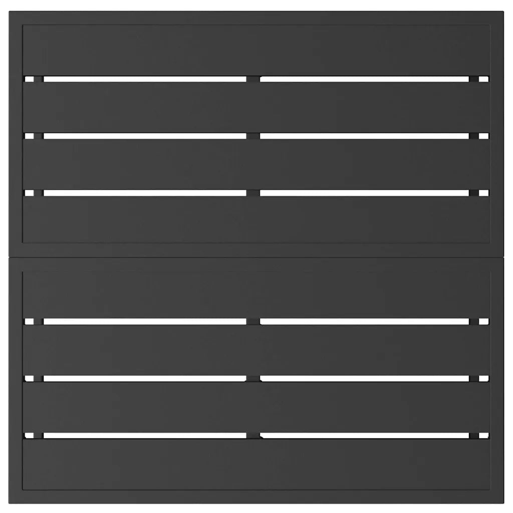 Mobili da Esterno Nero 70 x 70 x 32 cm Metallo 42008028