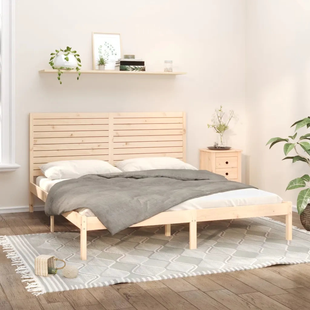 Giroletto-Struttura Letto in Legno Massello 180x200 cm Super King 887002