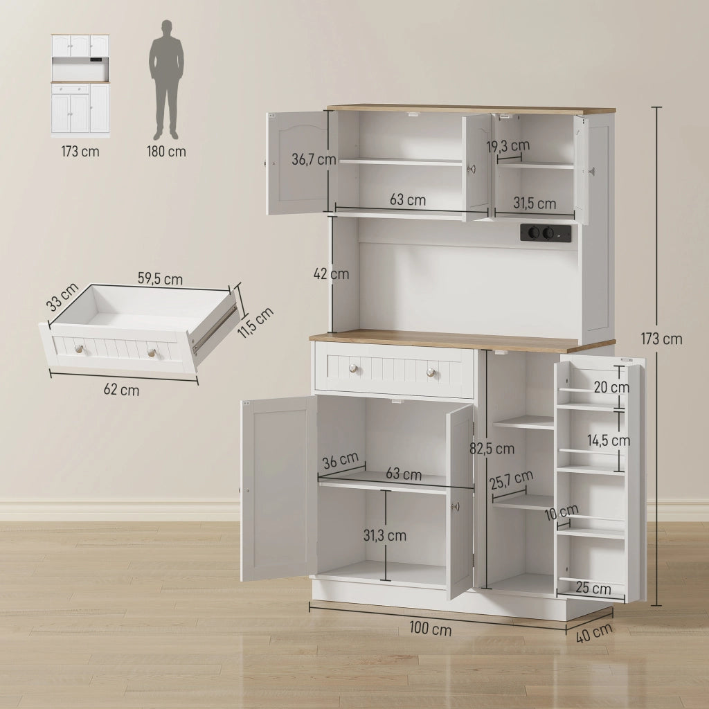 Armadio da Cucina ¨C Minimal ¨C Bianco 100x40x173cm