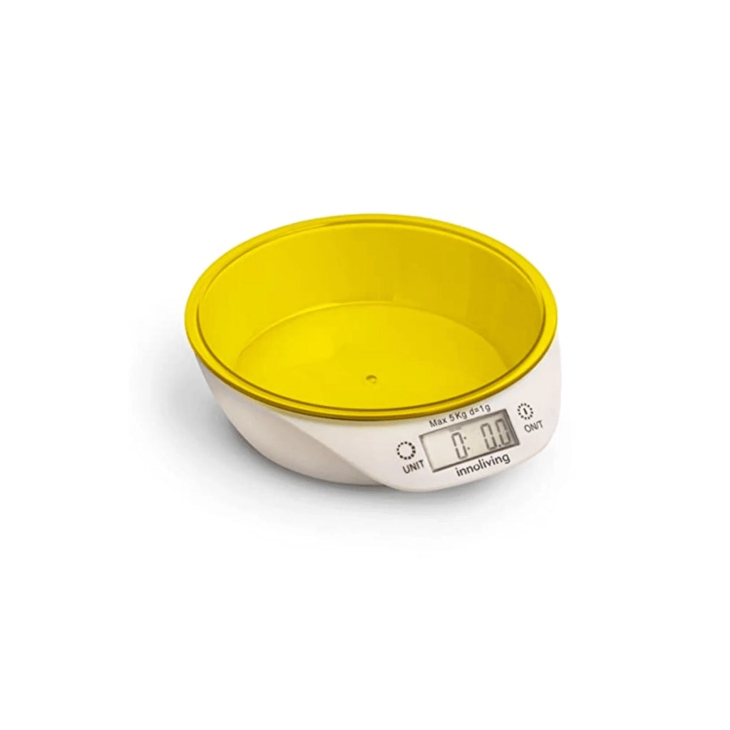 Bilancia Digitale Da Cucina Con Ciotola Col. Giallo Innoliving INN-133Y