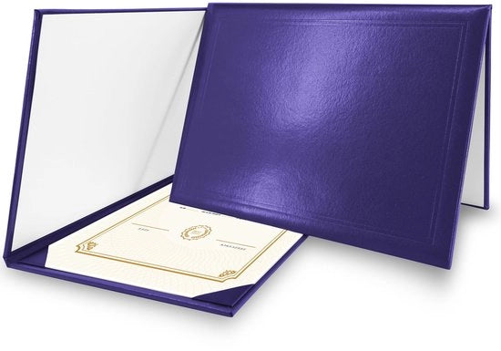 Documenti Diploma A4 Certificato Porta Documenti Protezione per Diploma Blu