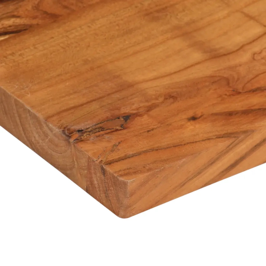 Dessus de table 60x50x3,8 cm rectangulaire bois massif d'acacia