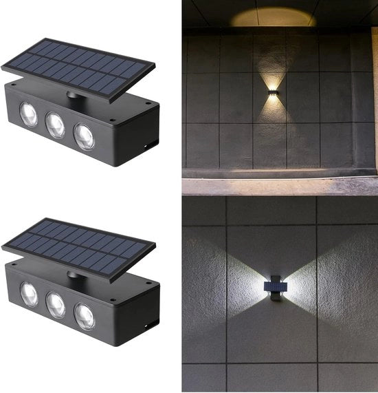 Lanterna solare con 2 posizioni: bianco caldo/bianco freddo, illuminazione esterna decorativa idrorepellente, con pannello solare regolabile, adatta per terrazze e verande.