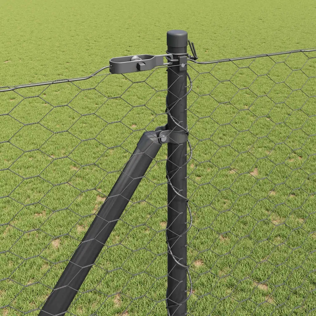 Palo della recinzione Grigio 50 x 1,6 m (36 mm rete)