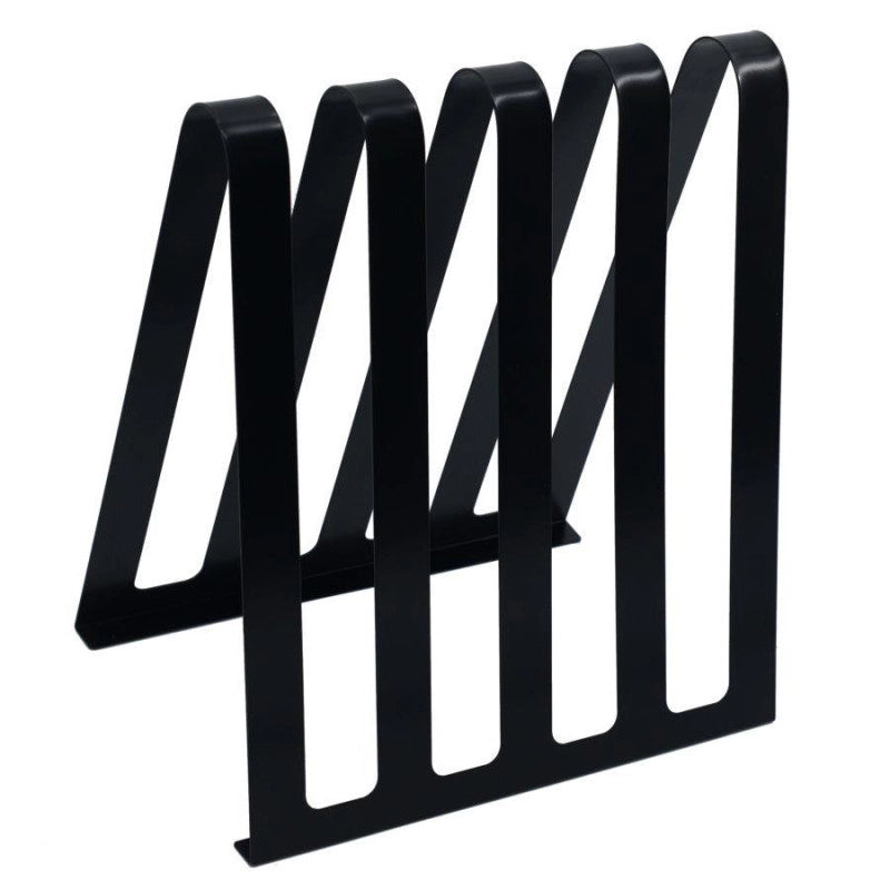 Portariviste metallo nero 4 posti cm 31x22h36