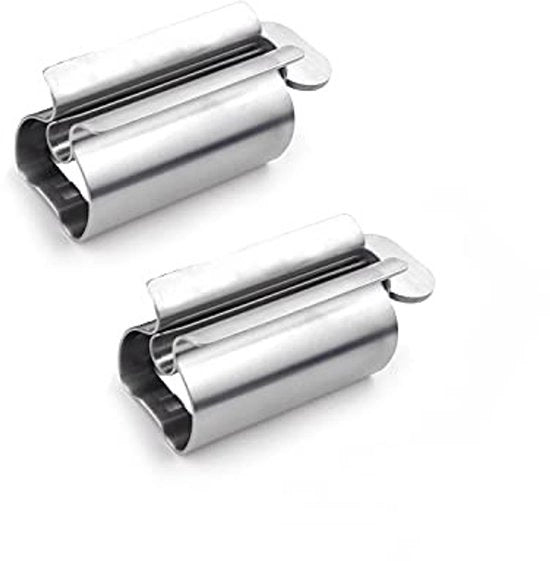Tandpastabuis Knijper Multifunzionale Argento - 2 pezzi