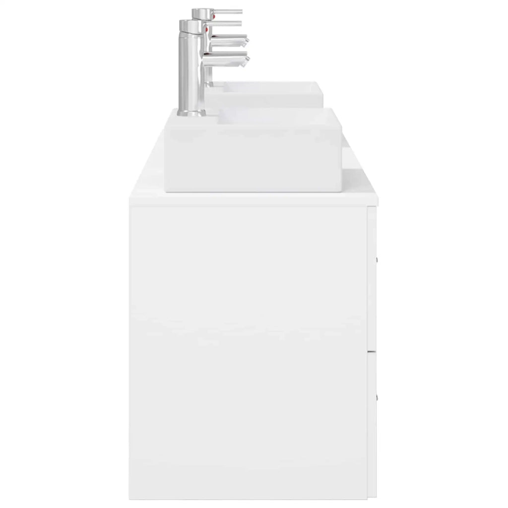 Set di Armadi da Bagno 3 pz Bianco 49,5 x 41 x 62,5 cm 3405835