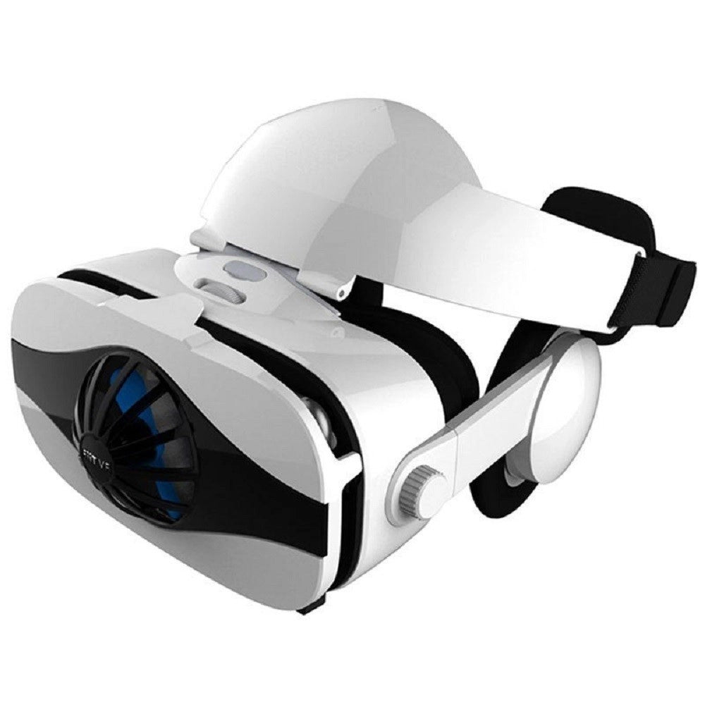 Trade Shop - Occhiali 3d Per Realtà Virtuale Fiit Vr Box 5f Mini Con Cuffie Smartphone 4"-6,3" -