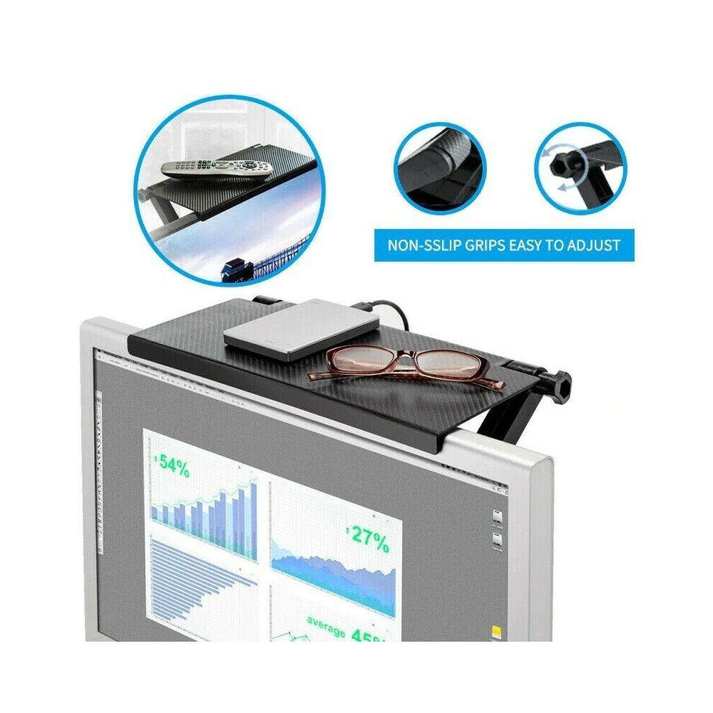 Trade Shop - Ripiano Superiore Pc Schermo Regolabile Supporto Pieghevole Computer -