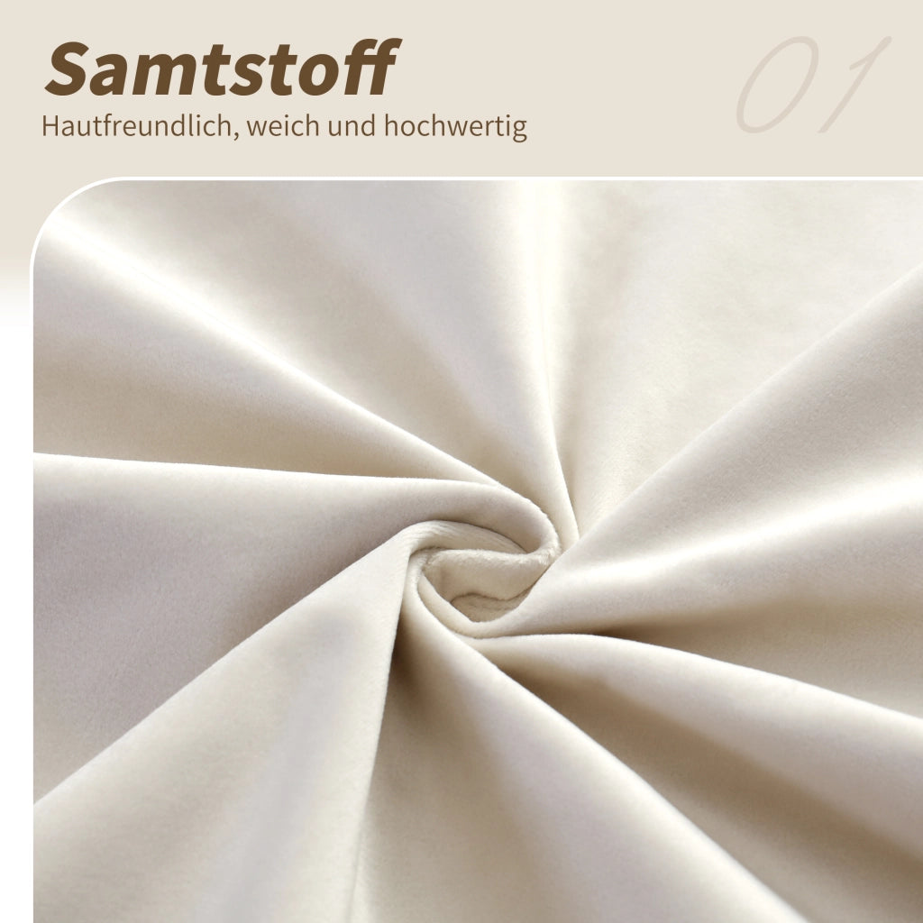 Letto Contenitore Singolo 90x200 cm; 1 Posto - Contenitore Idraulico e Testiera Imbottita - in Velluto - Beige