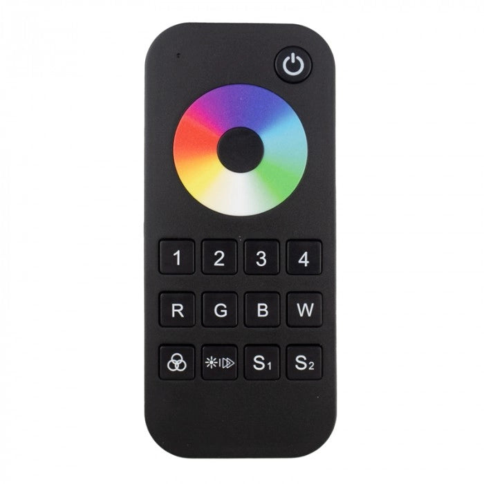Telecomando RF RT9 RGB/RGBW 4 zone touch nero Ecolight