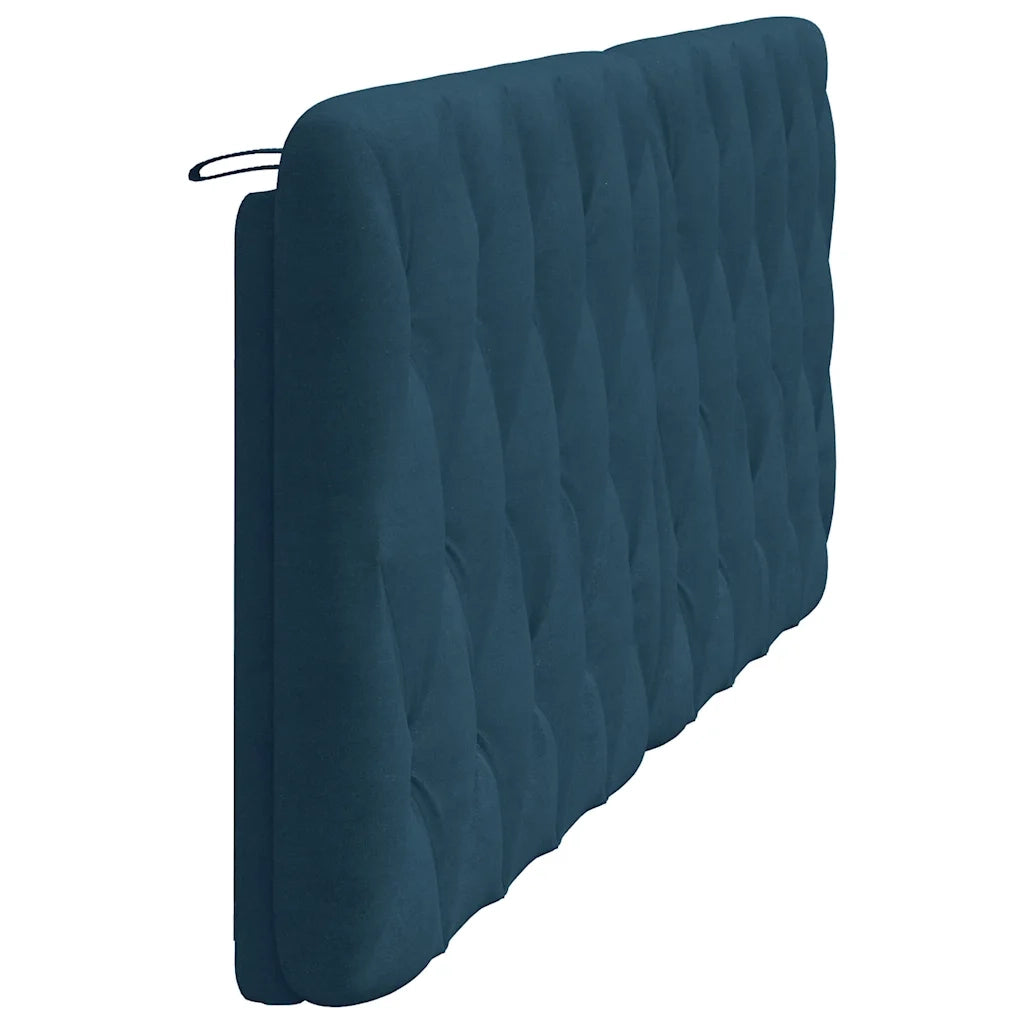 Cuscino Testiera Blu 200 cm in Velluto 374751