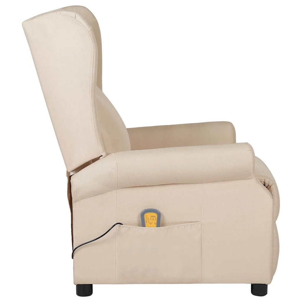 Divano Sedia-Poltrona Massaggiante Crema in Tessuto 890102