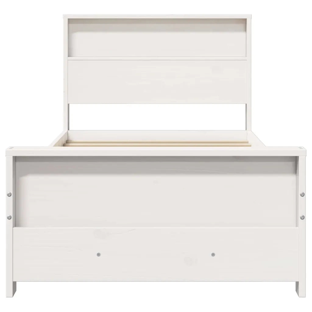 Struttura del letto Bianco 90 x 200 cm Legno multistrato