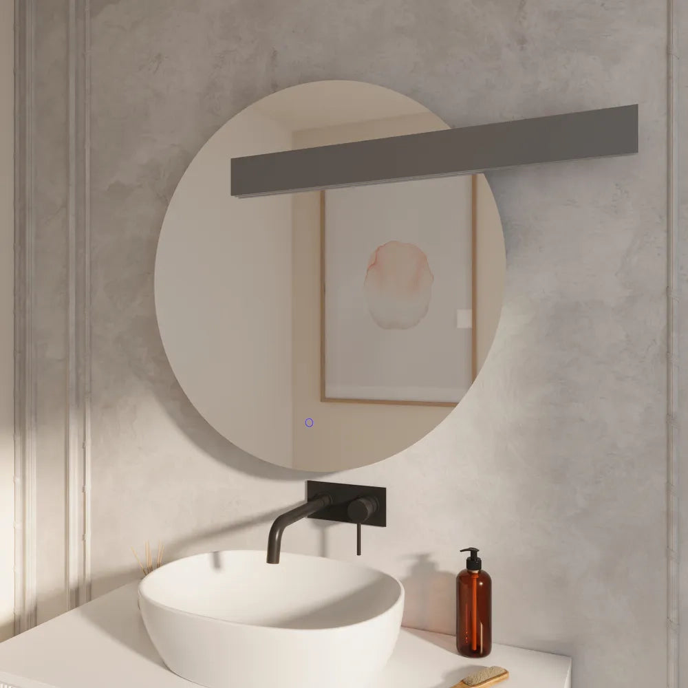 Specchio led rotondo 80cm luce calda, fredda, neutra anti-appannamento | Kaus