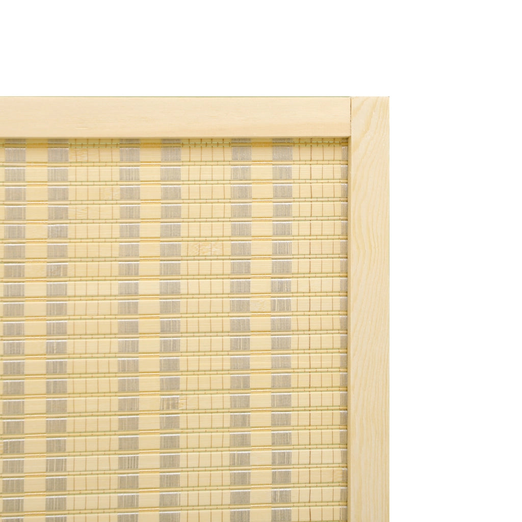 Paravento pieghevole a 4 pannelli, 180 x 180 cm, divisorio per ambienti in bamb¨´, schermo per la privacy pieghevole, separazione per soggiorno,