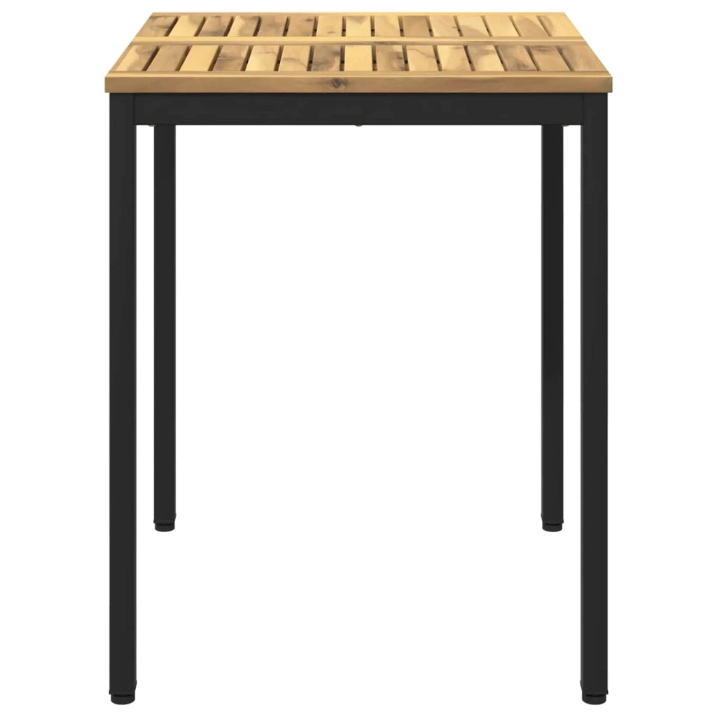 Tavolo da cena da giardino Bianco e Nero 60 x 60,5 x 75 cm 901754