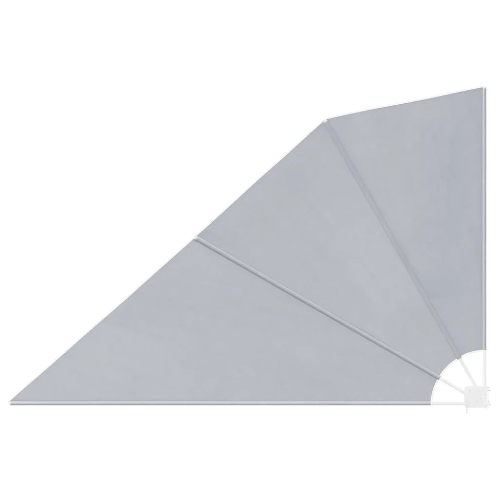 Tenda Laterale per Balcone Pieghevole Grigia 160x240 cm 41574