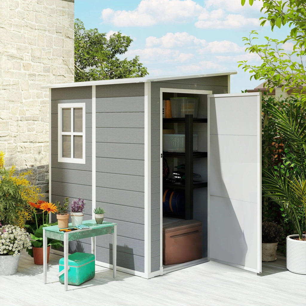 Casetta da giardino ¨C Minimal ¨C Grigio 122x149x192 cm