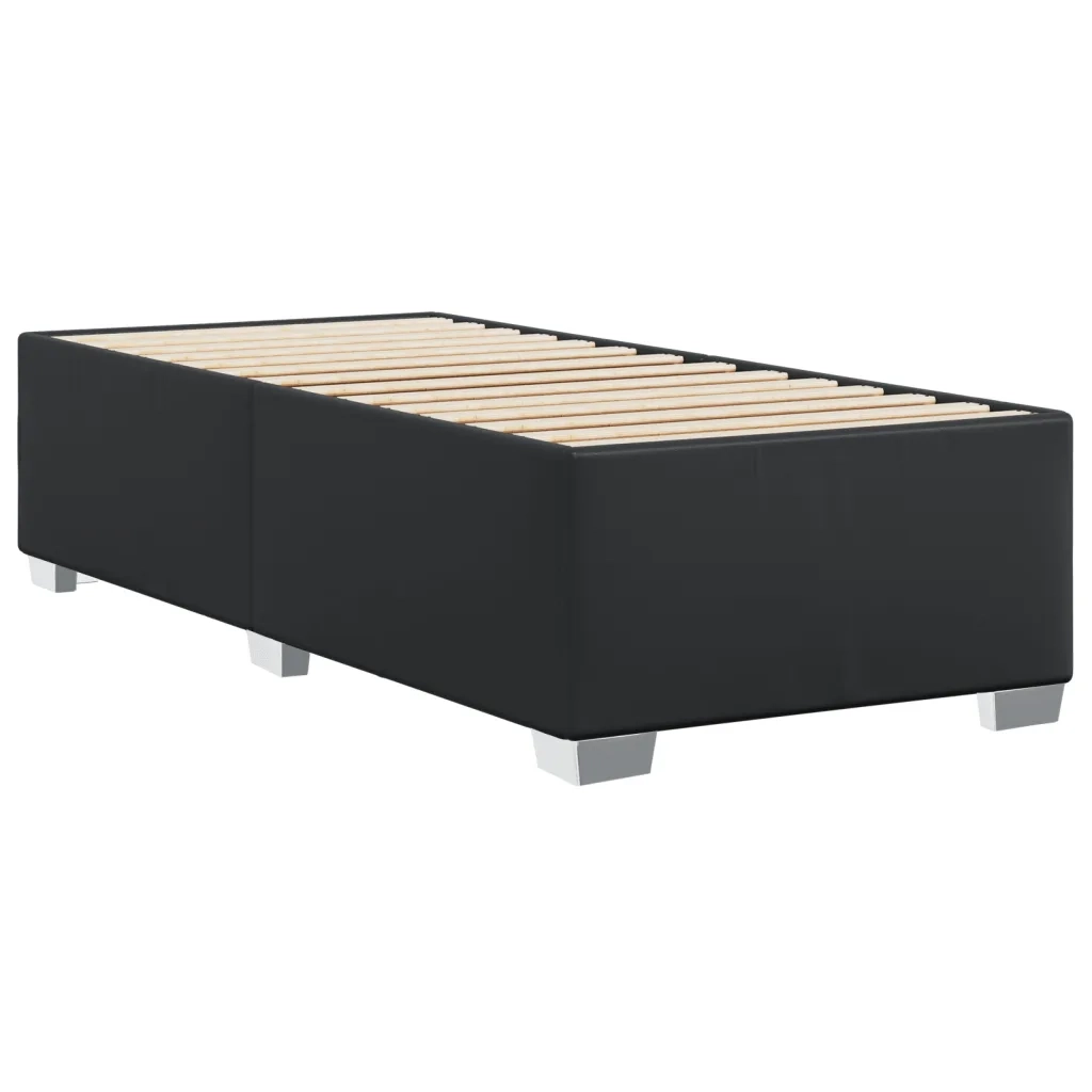 Giroletto-Struttura Letto Nero 80x200 cm in Similpelle 432143