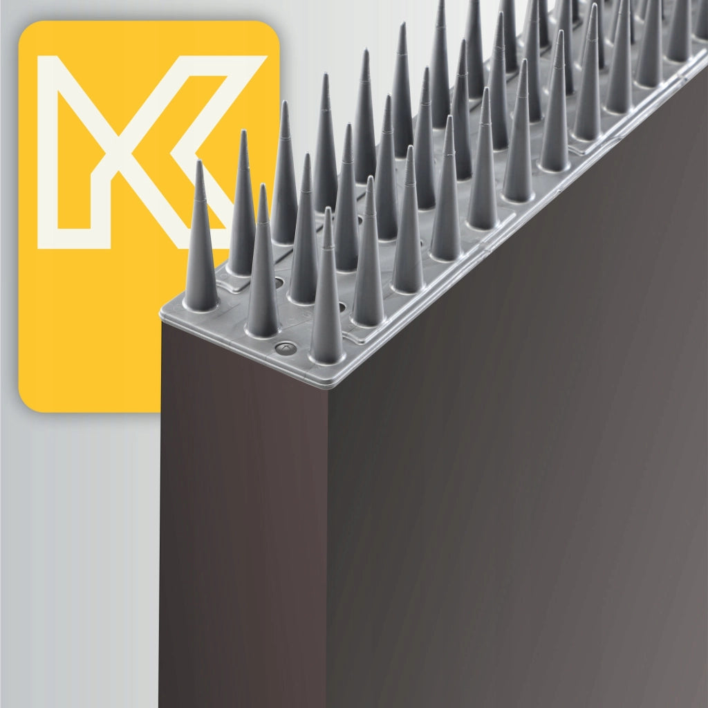 Punte anti-piccioni KADAX, 51 cm, in plastica densa e resistente, 48 pezzi
