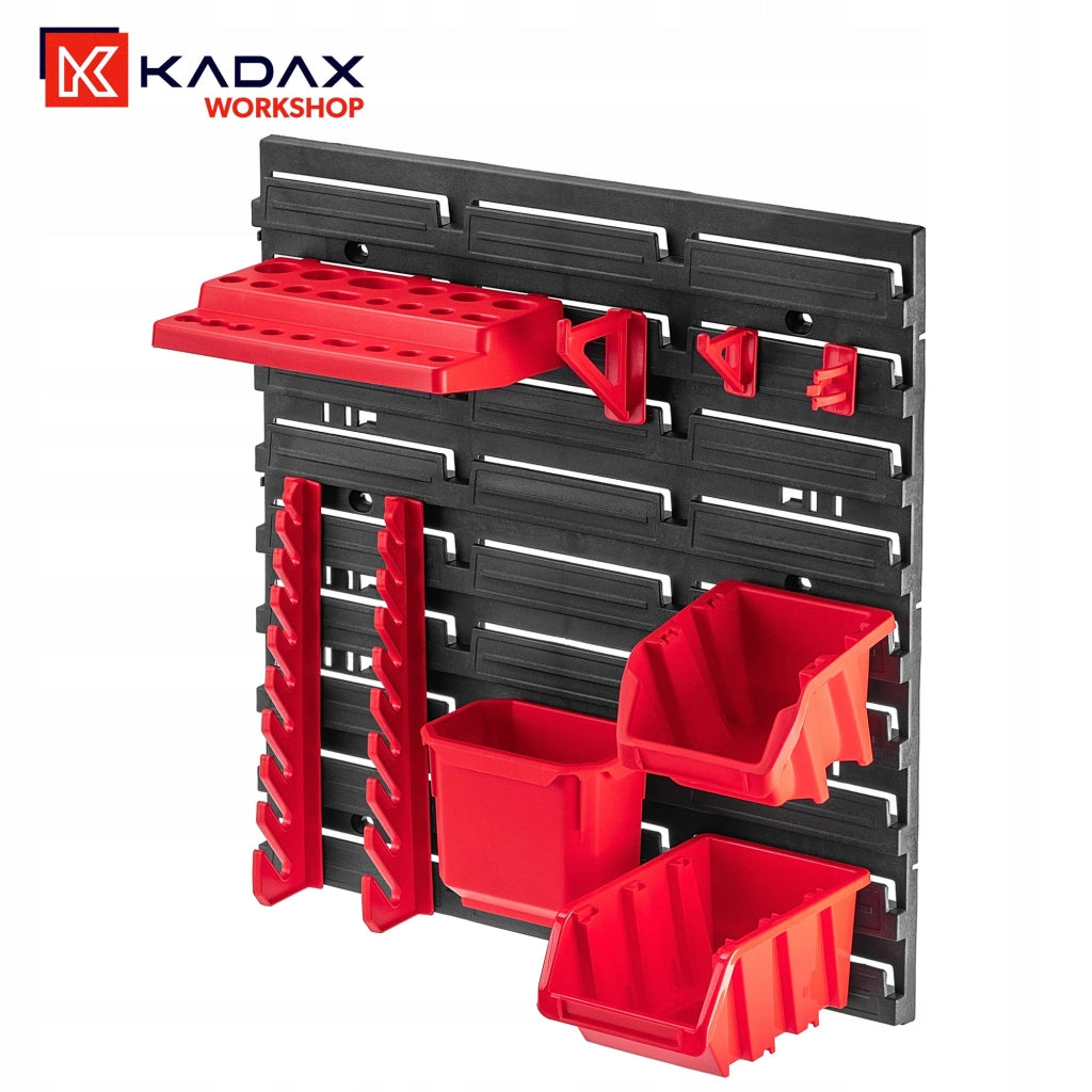 Set di 10 vassoi portaoggetti da officina KADAX, dimensioni 195x120 mm.