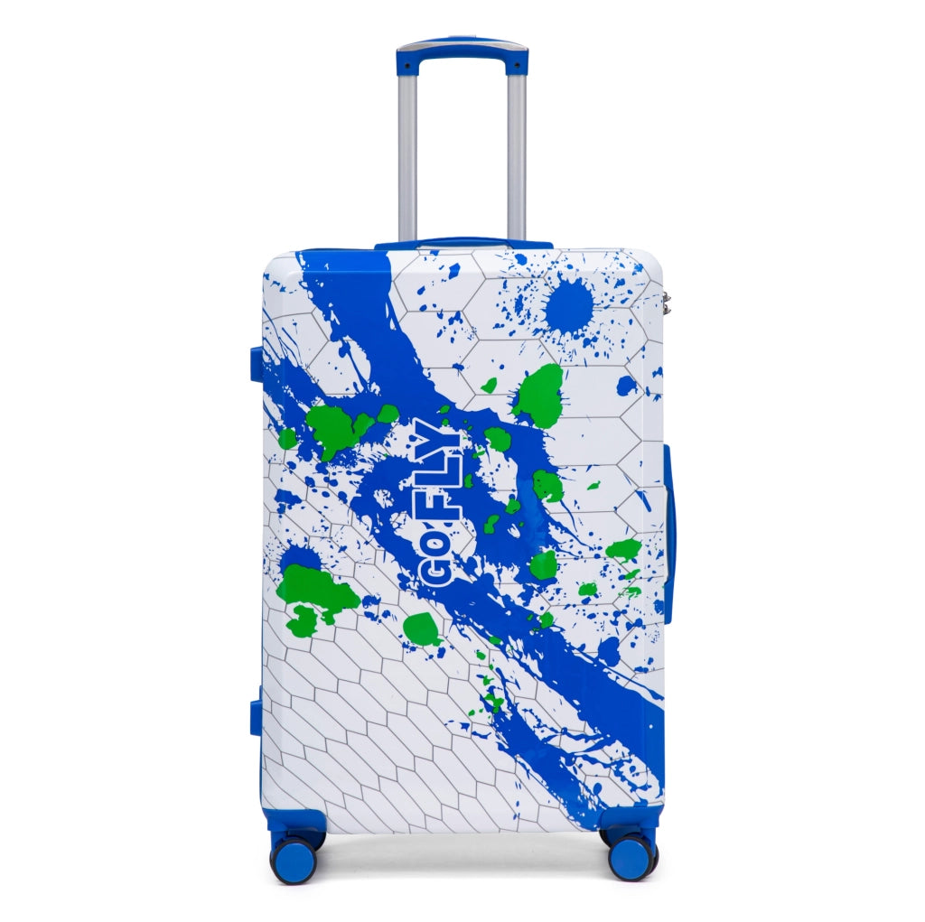 Valigia rigida 50,5x30x77,5 cm blu in PC, ruote spinner e lucchetto
