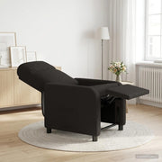 Poltrona reclinabile Nero Bouclé 42034937