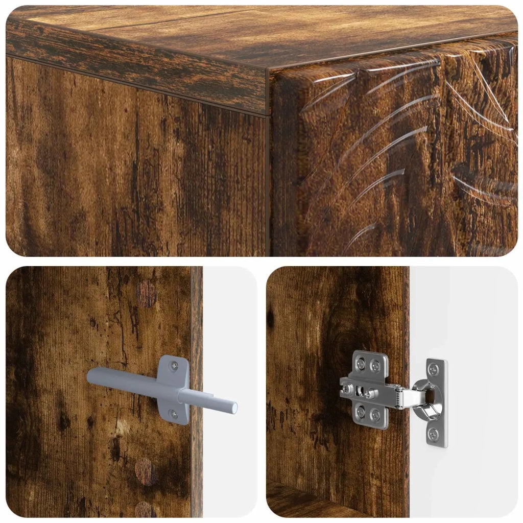 Mobile Bagno DELFT Rovere Fumo 66 x 25,5 x 190 cm 897140