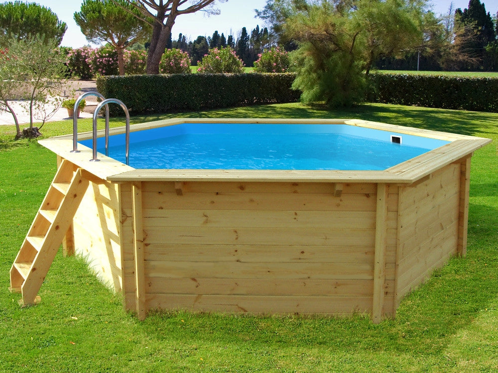 Piscina in legno "Hawai" - 4,10 x 1,18 m