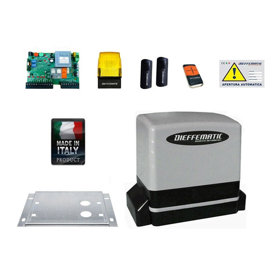 KIT AUTOMAZIONE CANCELLO SCORREVOLE 230V 900 KG AUTOMATICO ELETTRICO KV9