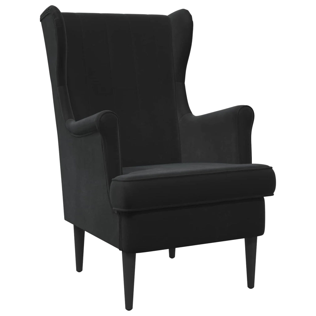 Poltrona | Sedia Relax Nero Velluto
