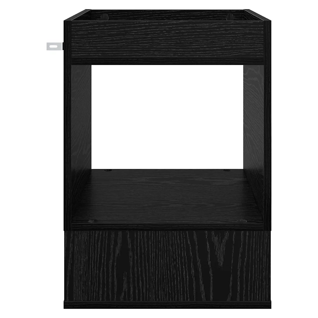 Tavolino Rovere Nero 40 x 40 x 56 cm Legno ingegnerizzato 890946