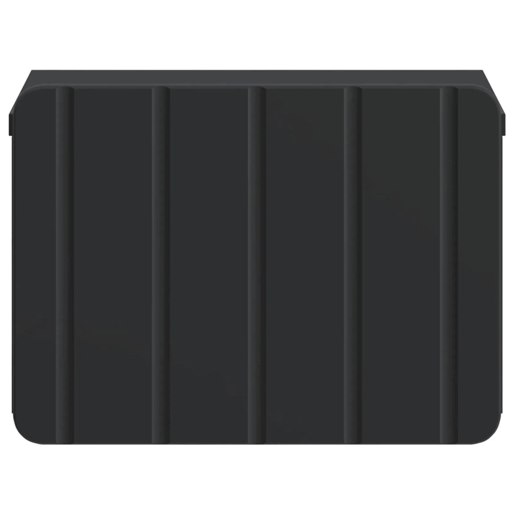 Mobiletto da notte a muro con cassetto Nero 33 x 34,5 x 24 cm 898257