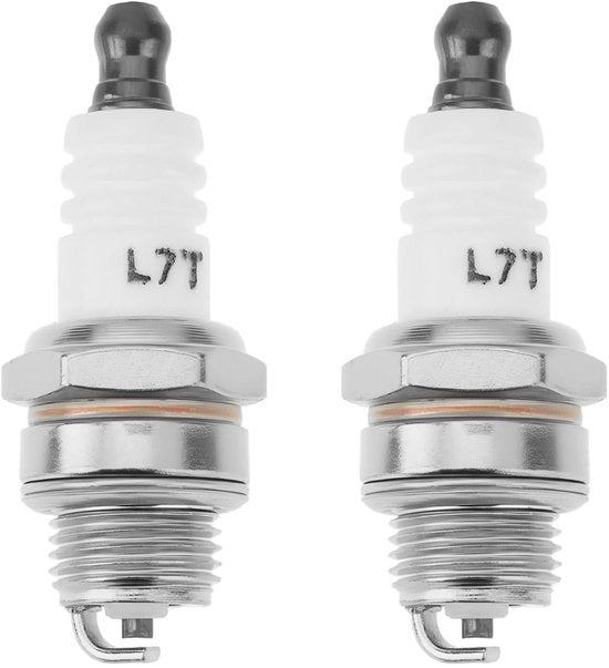Bougie di sostituzione 2 pezzi - Compatibile con BPM7RA - Codici OEM 577484001/HQT-18 - Adatto per sega a catena a benzina/ascia circolare - Facile da installare - Materiale metallico duraturo - Bougie di motore