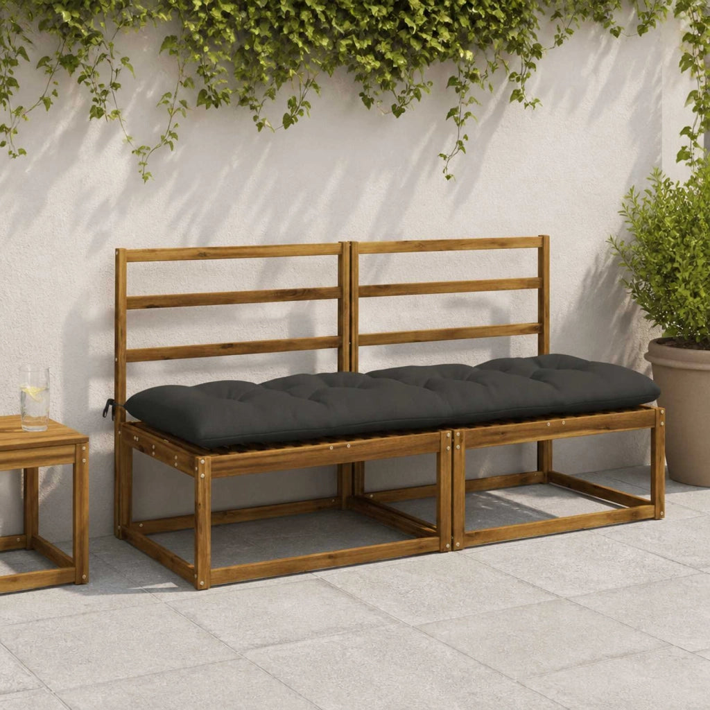 Cuscini per Panchina VIANEN 2 pz 100% Poliestere Antracite 953033
