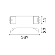 Driver Dimmerabile Dali-Push Lika Metallo 25W 600Ma