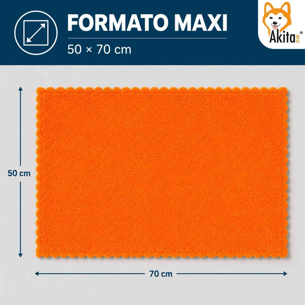Akitaink 3 Panni Pavimenti Microfibra Duo Clean 50x70 cm