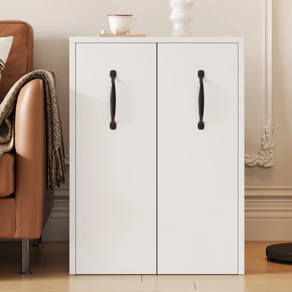 Mobile contenitore su ruote bianco 52x50x75 cm