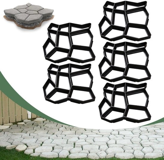 5 pezzi di piastra di protezione per pavimento in cemento in plastica – Soluzione pratica per i pavimenti esterni, resistente all'usura e alla corrosione