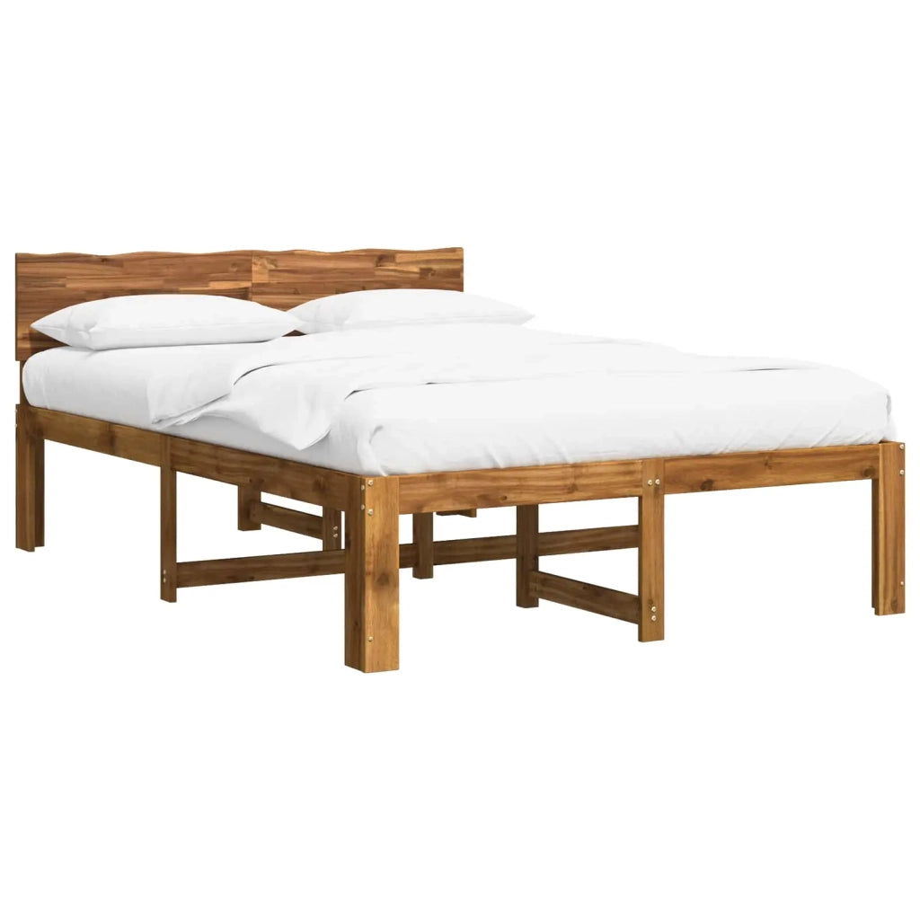 Letto matrimoniale con testiera ROSTOCK Naturale 135 x 190 cm 903447