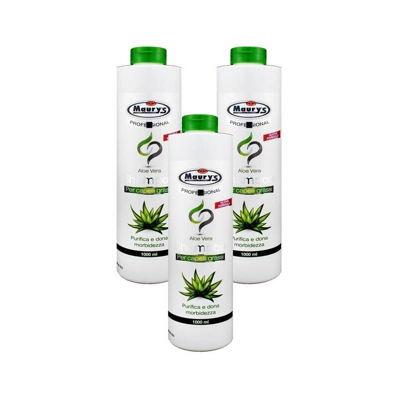 KIT SET 3 PZ HYDRA VIVA SHAMPOO CAPELLI GRASSI CON ALOE VERA FORMATO 1 LT