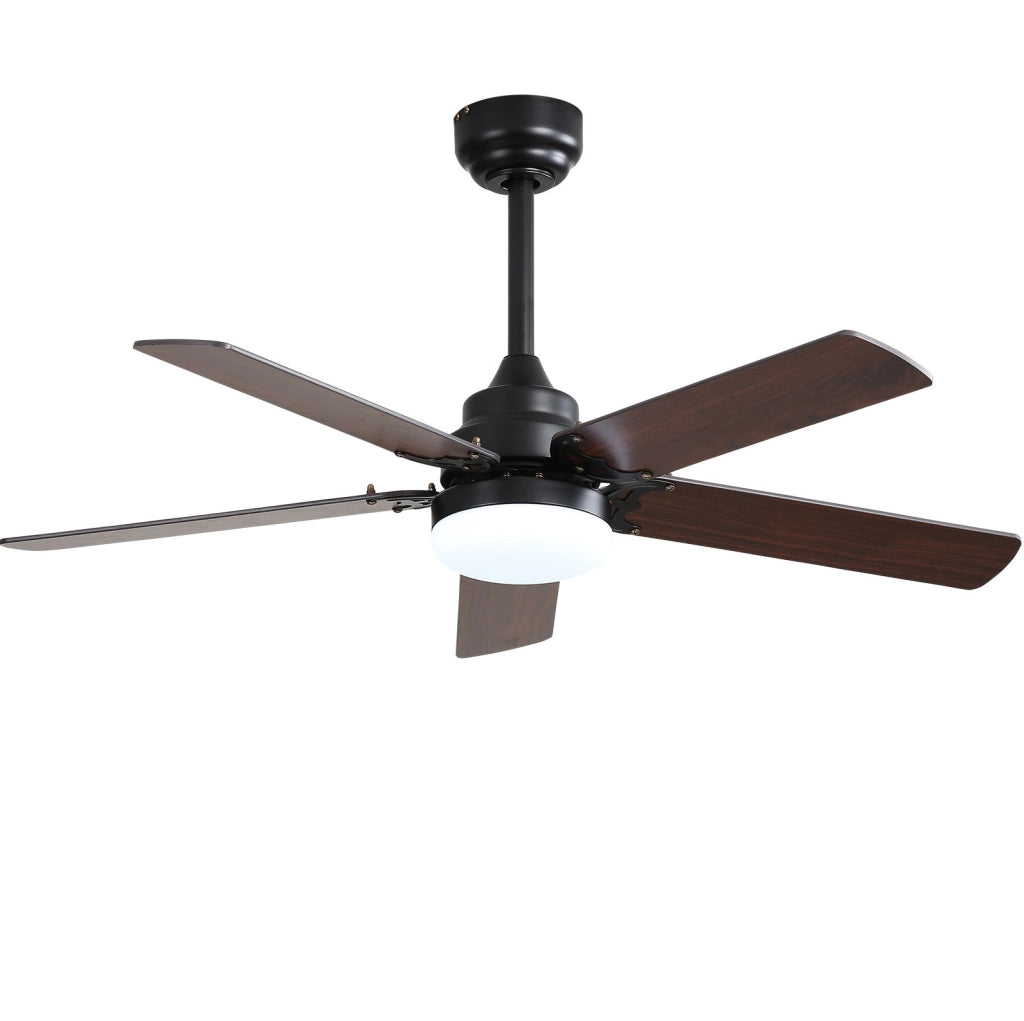 Ventilatore da soffitto YEAVIO 42" con LED 18W, telecomando, motore DC silenzioso e timer