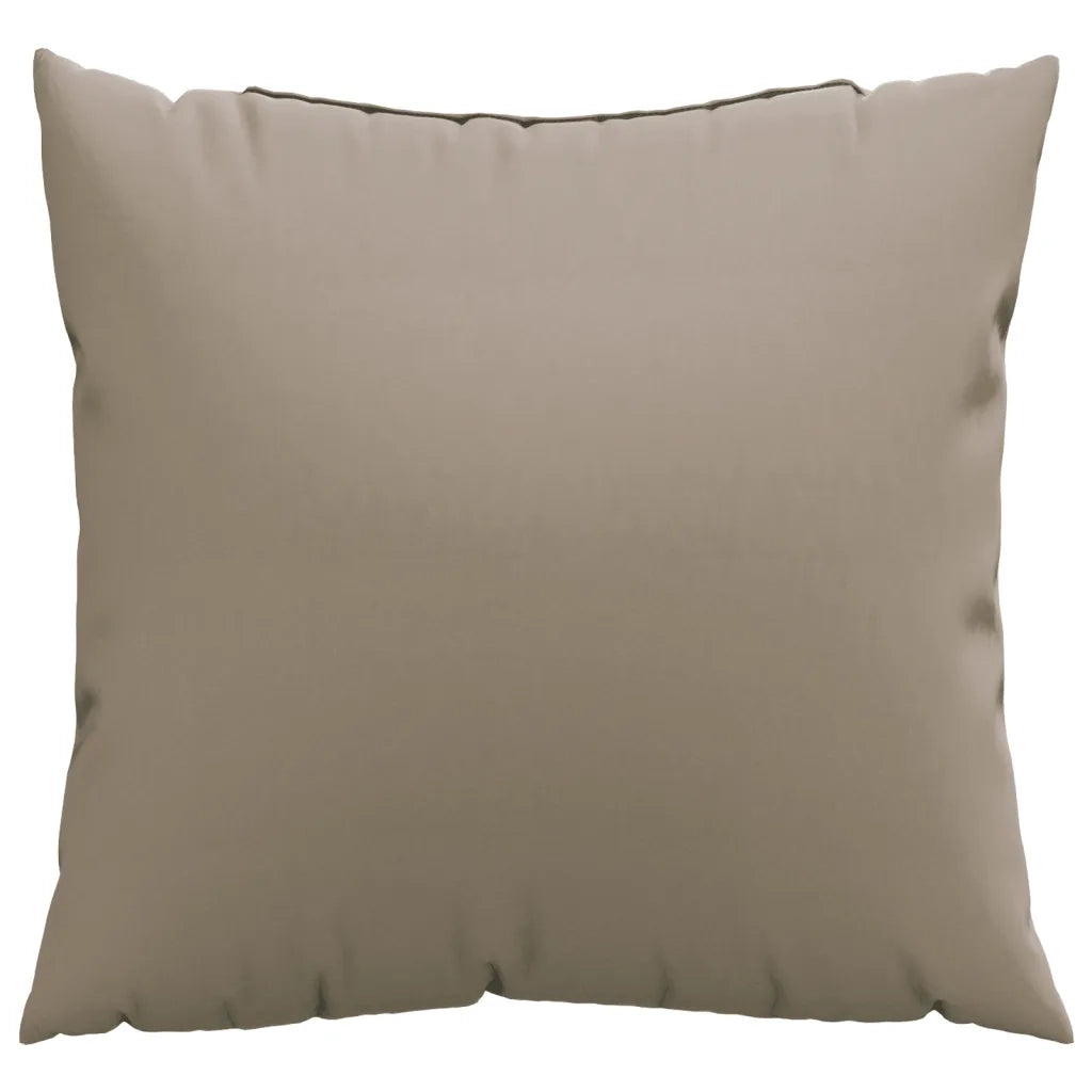 Cuscini per Divano 4 pz-Set di 4 Cuscini per Sofa Tortora 40x40 cm in Tessuto