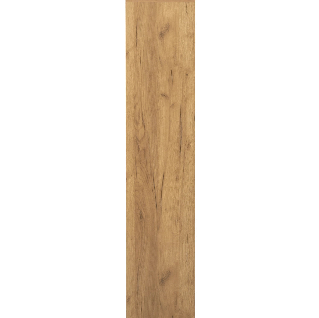 Vetrina 95x35x160 cm con LED controllabile via app; 2 ante e ripiani regolabili; rovere e nero