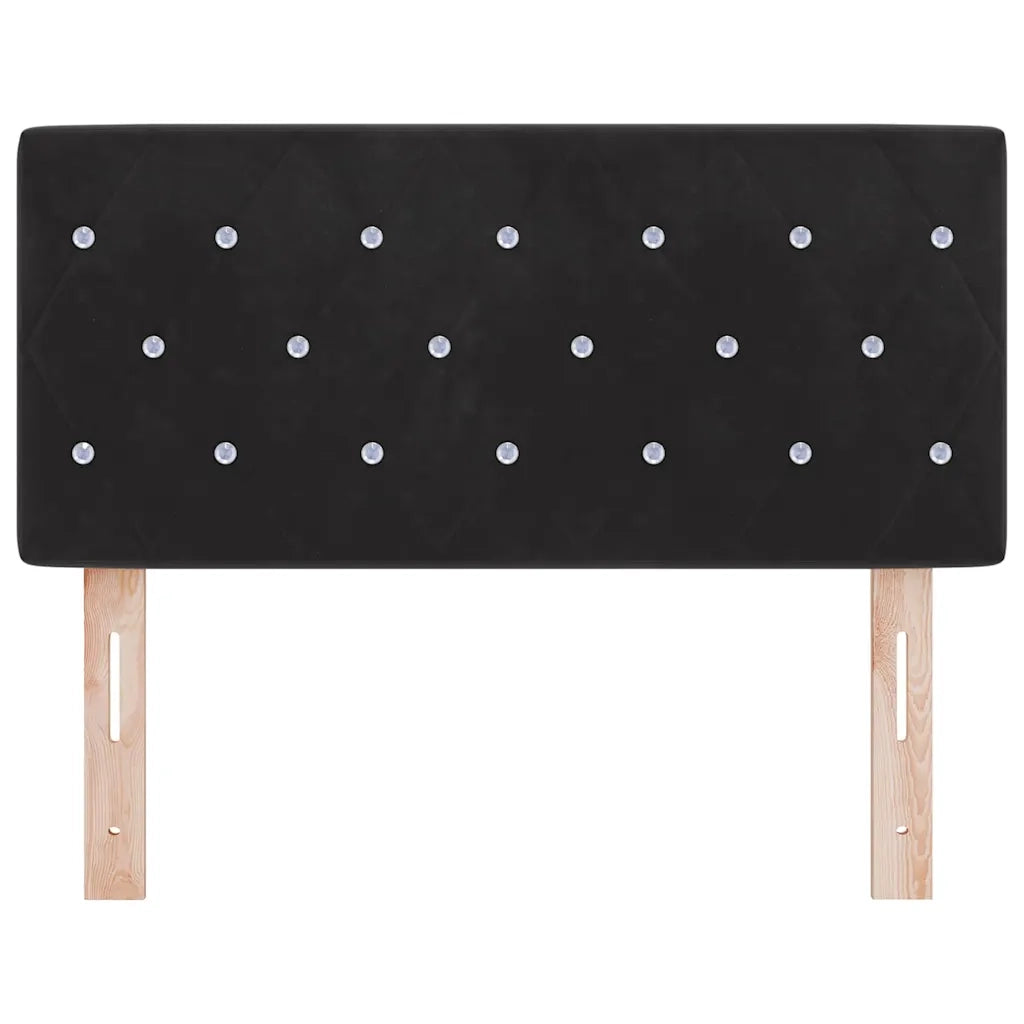 Testiera | Testata Nero 90 cm Velluto