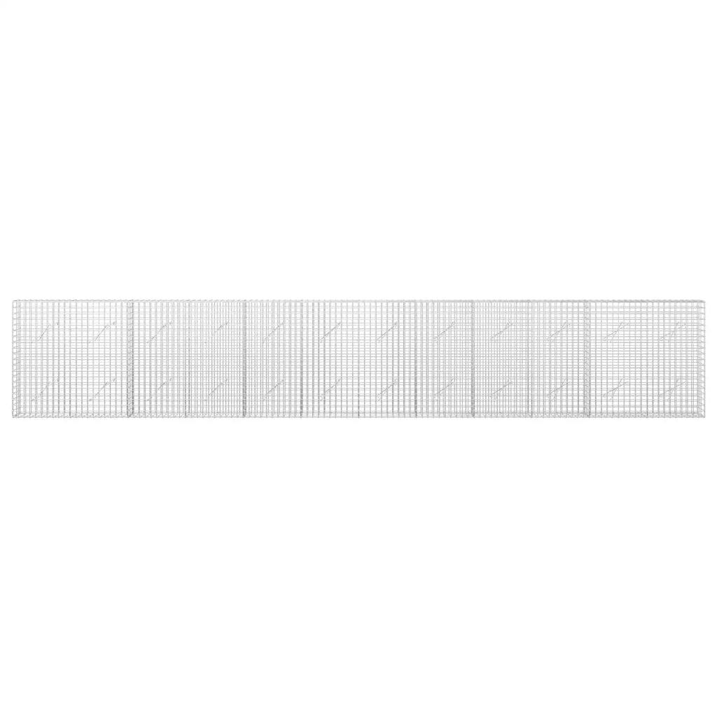 Gabione con filo da 5 mm e rete da 5x5 cm 600x10x100 cm 3463974
