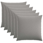 Federa 6 pz HEERLEN Grigio Nuvola 60 x 60 cm Tessuto 912530
