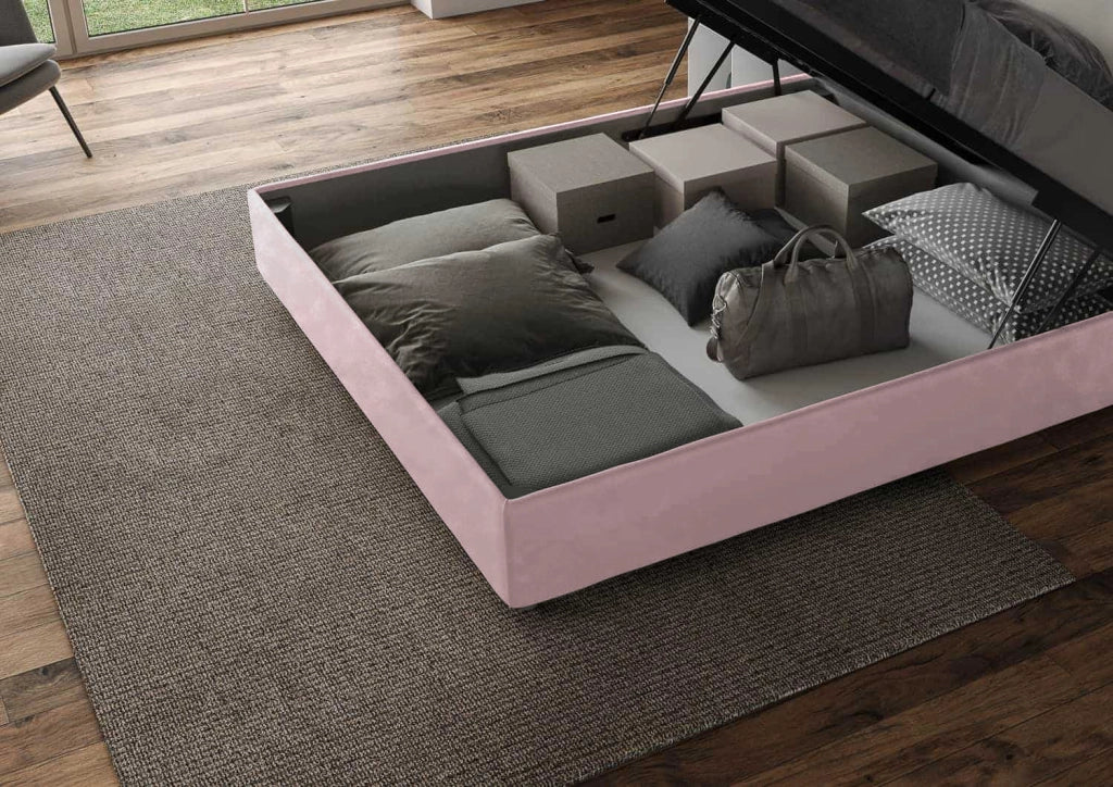 Letto Matrimoniale Francese 140x200 cm Senza Rete Agueda Glicine