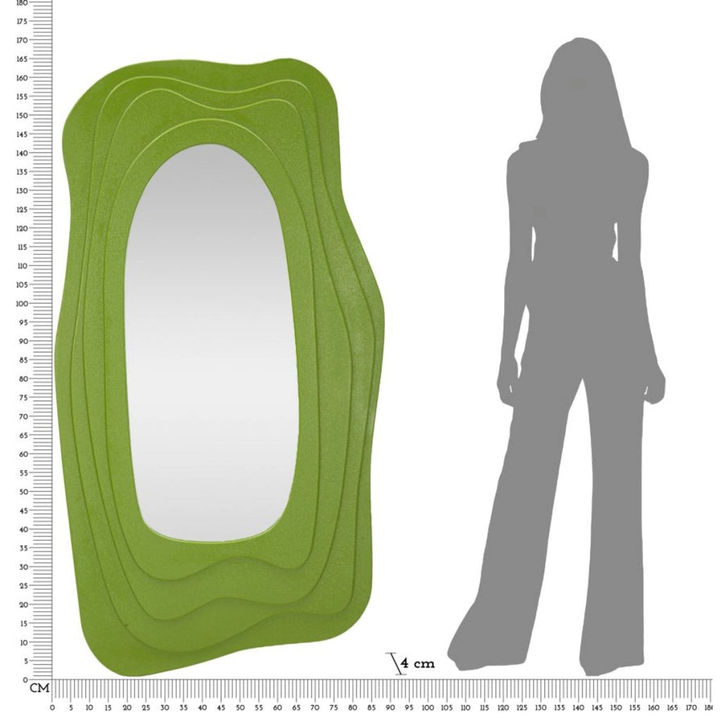 Specchio con Cornice VKH472, Verde, MDF, 90x4x165 cm